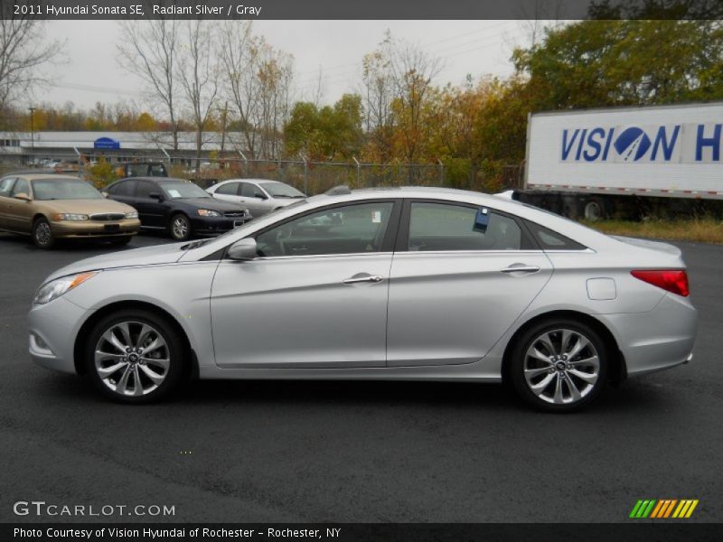 Radiant Silver / Gray 2011 Hyundai Sonata SE