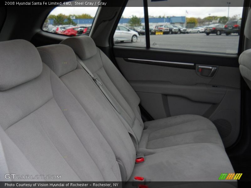 Steel Gray / Gray 2008 Hyundai Santa Fe Limited 4WD