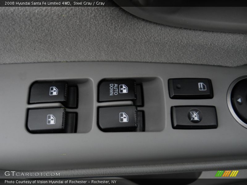 Steel Gray / Gray 2008 Hyundai Santa Fe Limited 4WD