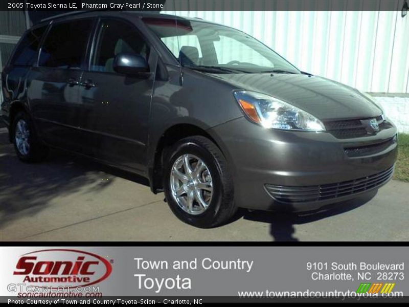 Phantom Gray Pearl / Stone 2005 Toyota Sienna LE