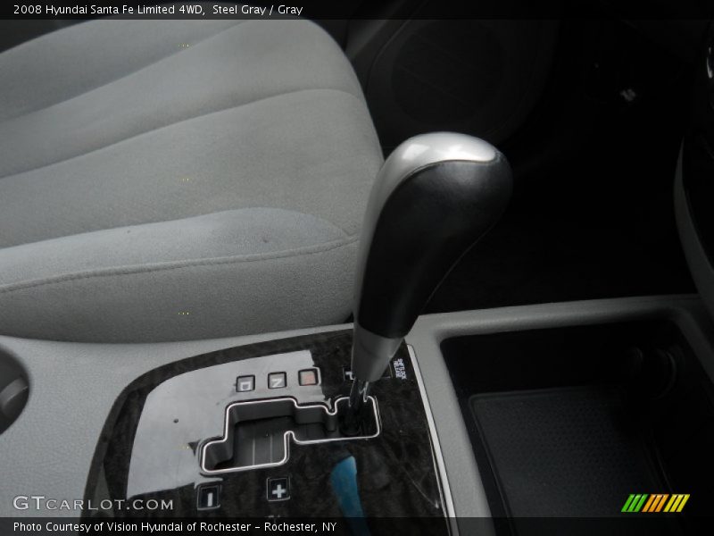 Steel Gray / Gray 2008 Hyundai Santa Fe Limited 4WD