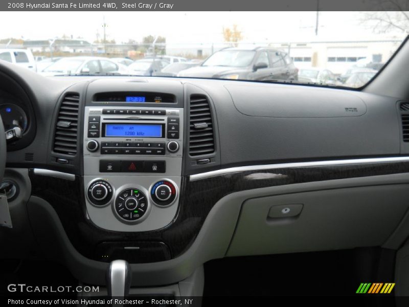 Steel Gray / Gray 2008 Hyundai Santa Fe Limited 4WD