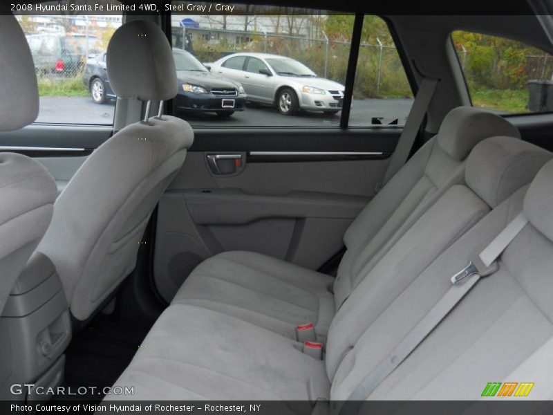 Steel Gray / Gray 2008 Hyundai Santa Fe Limited 4WD