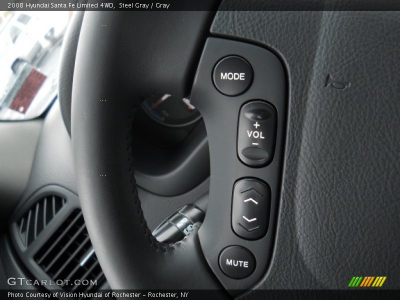 Steel Gray / Gray 2008 Hyundai Santa Fe Limited 4WD