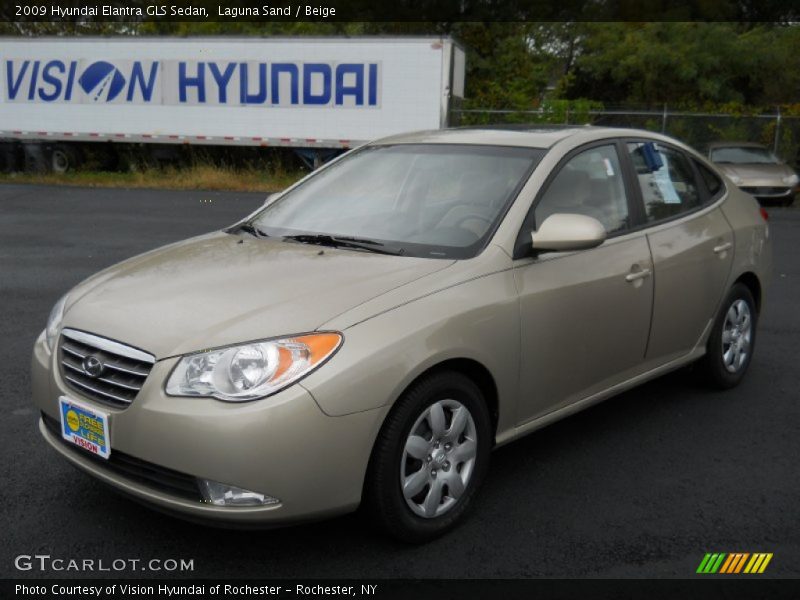 Laguna Sand / Beige 2009 Hyundai Elantra GLS Sedan