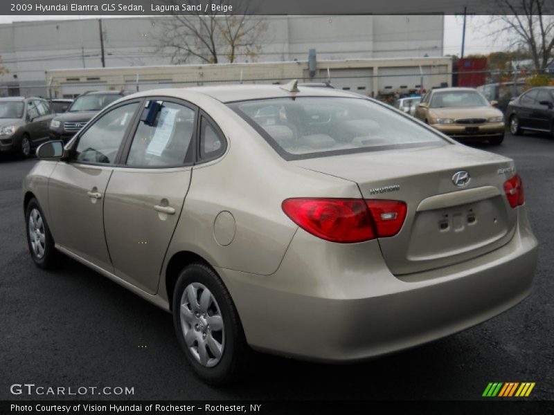 Laguna Sand / Beige 2009 Hyundai Elantra GLS Sedan