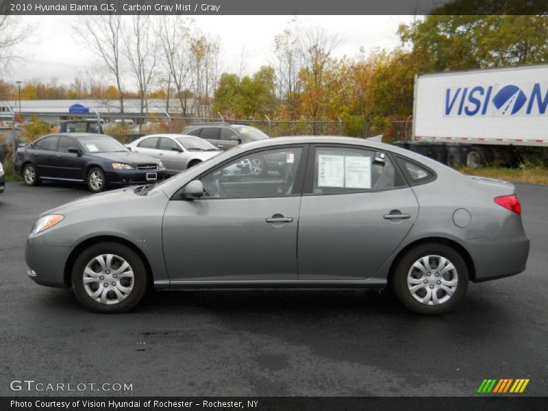 Carbon Gray Mist / Gray 2010 Hyundai Elantra GLS