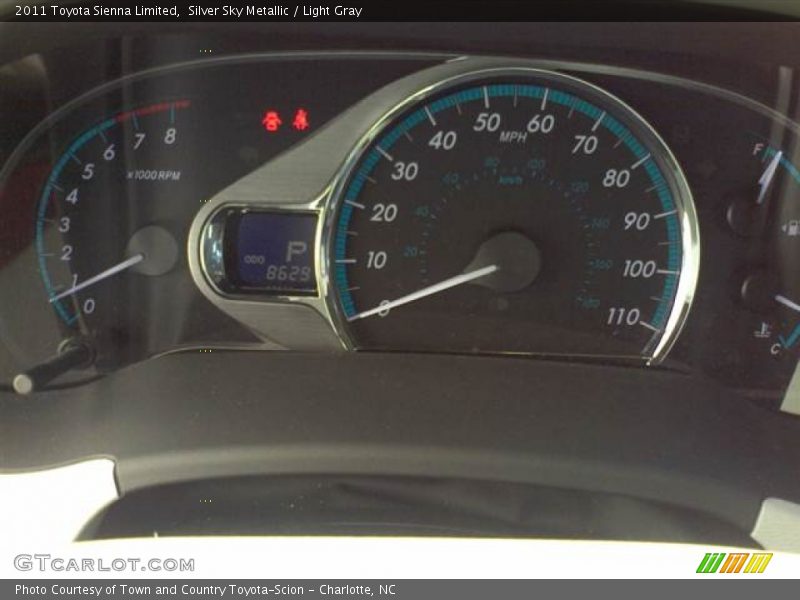 Silver Sky Metallic / Light Gray 2011 Toyota Sienna Limited