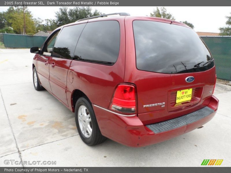 Dark Toreador Red Metallic / Pebble Beige 2005 Ford Freestar SEL