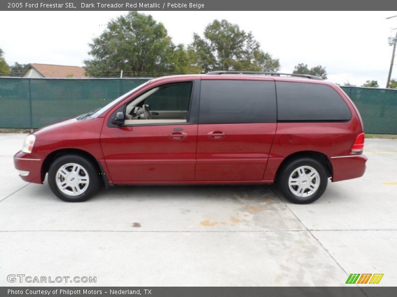 Dark Toreador Red Metallic / Pebble Beige 2005 Ford Freestar SEL
