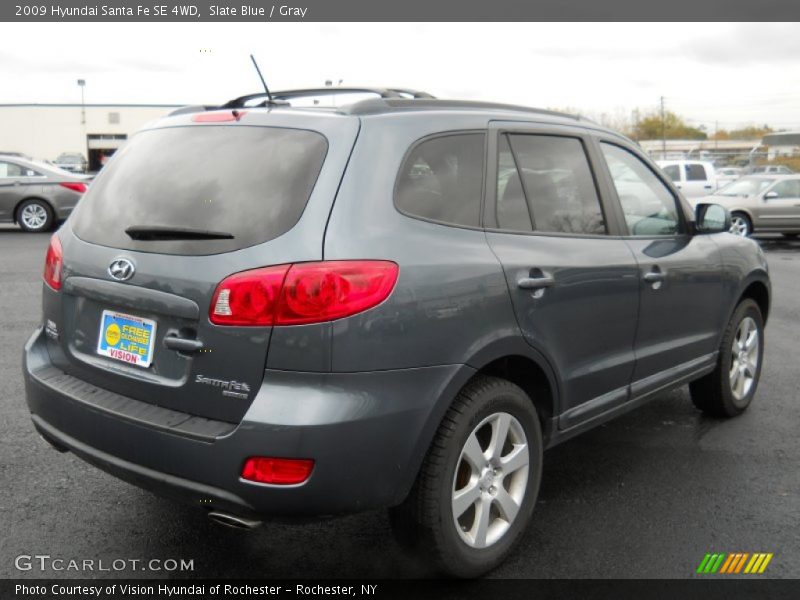 Slate Blue / Gray 2009 Hyundai Santa Fe SE 4WD