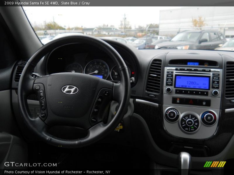 Slate Blue / Gray 2009 Hyundai Santa Fe SE 4WD
