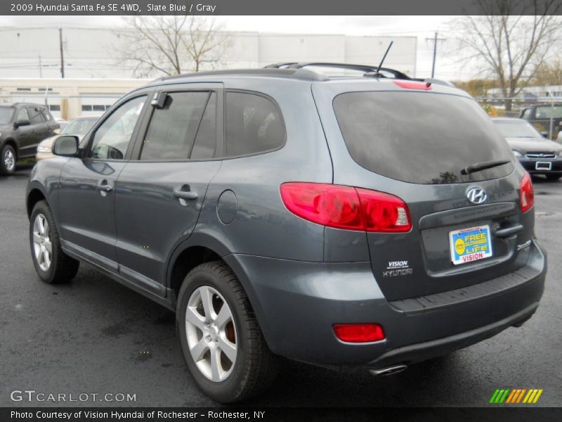 Slate Blue / Gray 2009 Hyundai Santa Fe SE 4WD