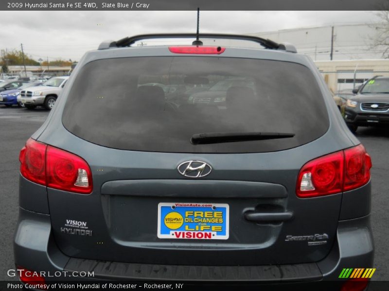 Slate Blue / Gray 2009 Hyundai Santa Fe SE 4WD