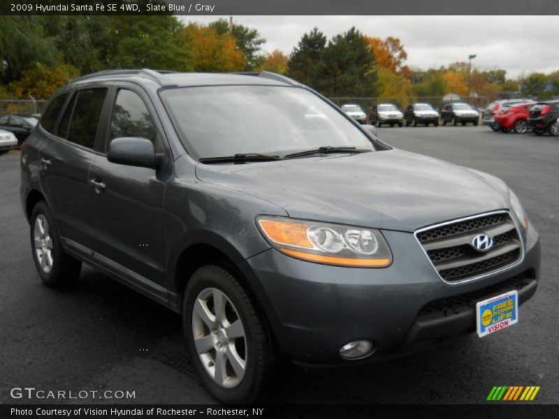 Slate Blue / Gray 2009 Hyundai Santa Fe SE 4WD