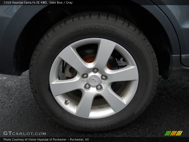 Slate Blue / Gray 2009 Hyundai Santa Fe SE 4WD