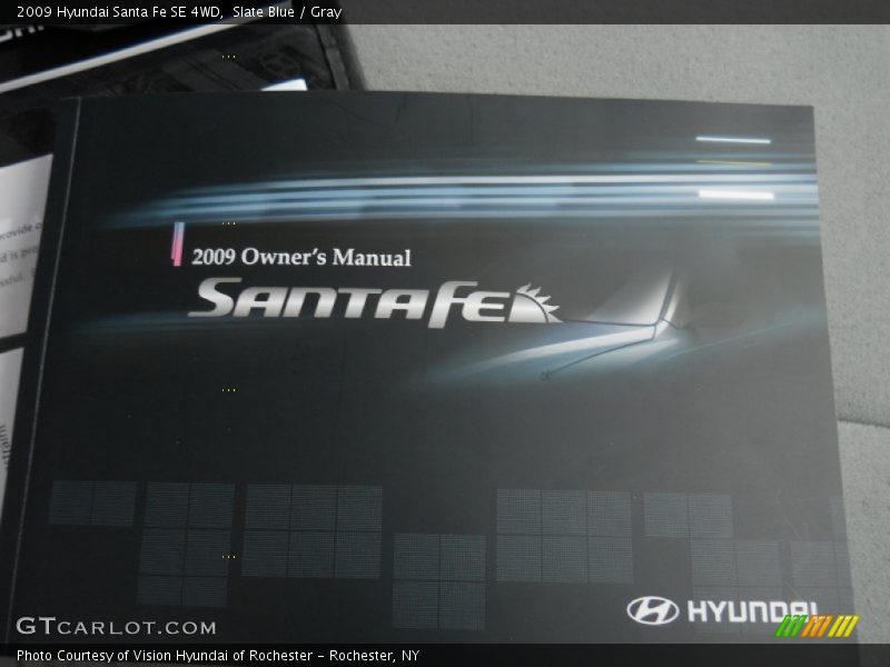 Slate Blue / Gray 2009 Hyundai Santa Fe SE 4WD