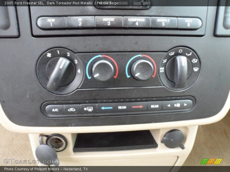 Controls of 2005 Freestar SEL
