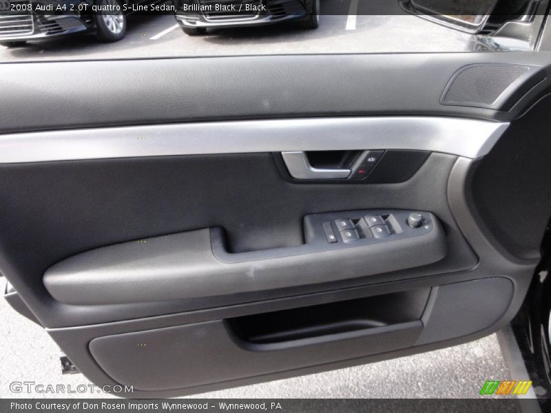 Brilliant Black / Black 2008 Audi A4 2.0T quattro S-Line Sedan
