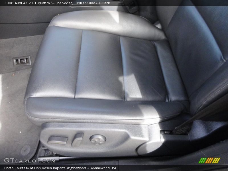 Brilliant Black / Black 2008 Audi A4 2.0T quattro S-Line Sedan
