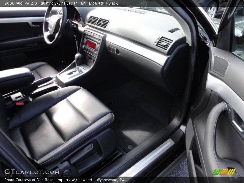 Brilliant Black / Black 2008 Audi A4 2.0T quattro S-Line Sedan