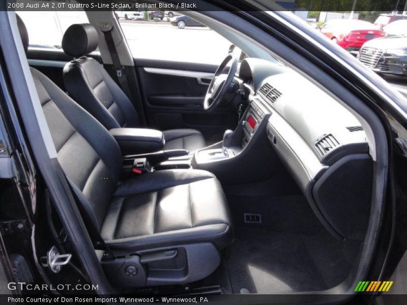 Brilliant Black / Black 2008 Audi A4 2.0T quattro S-Line Sedan