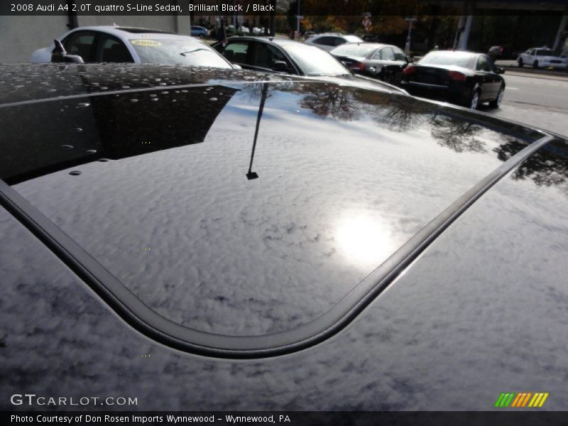 Brilliant Black / Black 2008 Audi A4 2.0T quattro S-Line Sedan