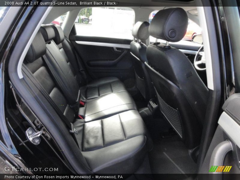 Brilliant Black / Black 2008 Audi A4 2.0T quattro S-Line Sedan