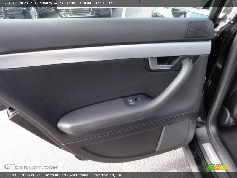 Brilliant Black / Black 2008 Audi A4 2.0T quattro S-Line Sedan