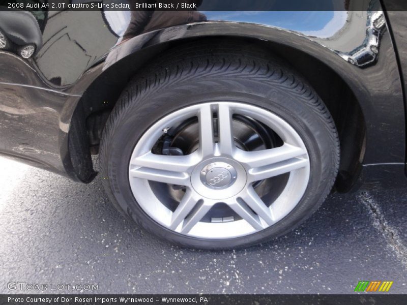 Brilliant Black / Black 2008 Audi A4 2.0T quattro S-Line Sedan