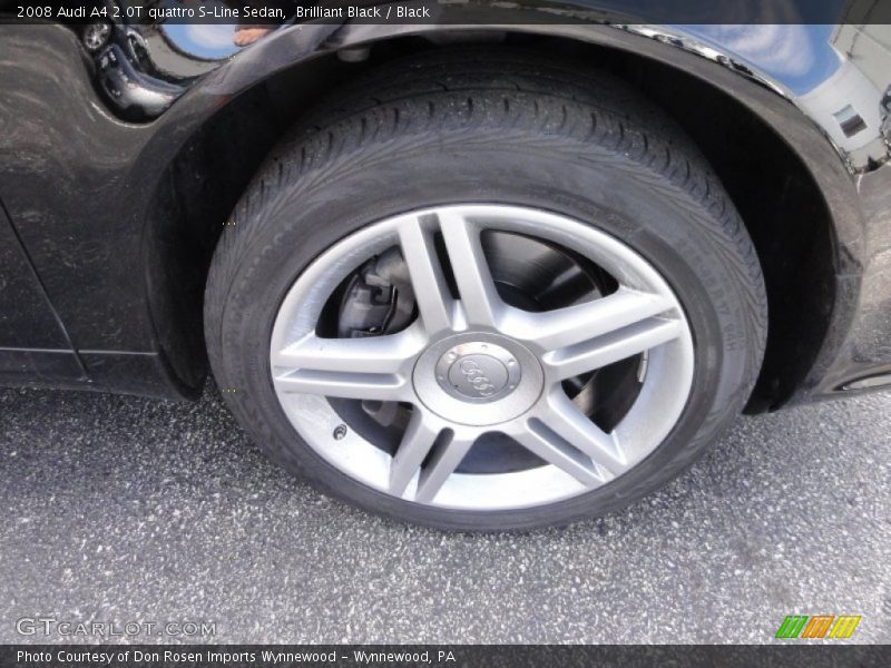 Brilliant Black / Black 2008 Audi A4 2.0T quattro S-Line Sedan