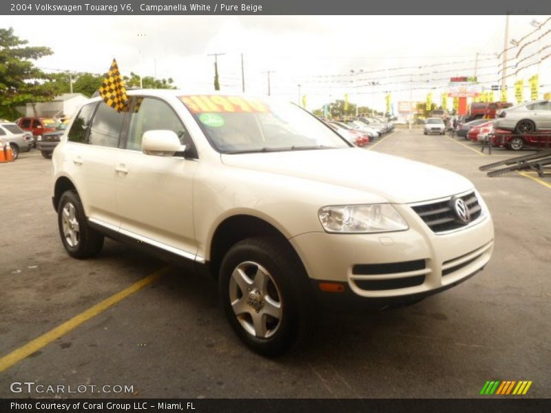 Campanella White / Pure Beige 2004 Volkswagen Touareg V6