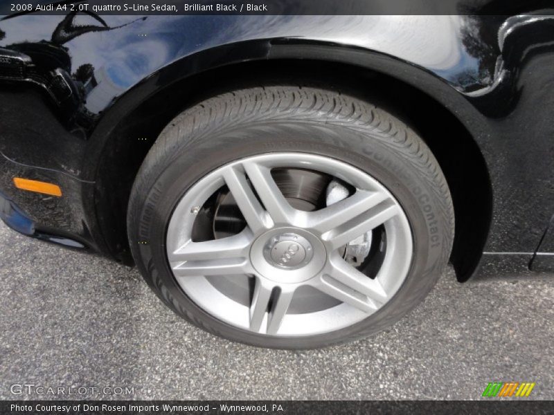 Brilliant Black / Black 2008 Audi A4 2.0T quattro S-Line Sedan