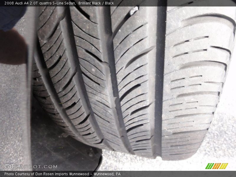 Brilliant Black / Black 2008 Audi A4 2.0T quattro S-Line Sedan