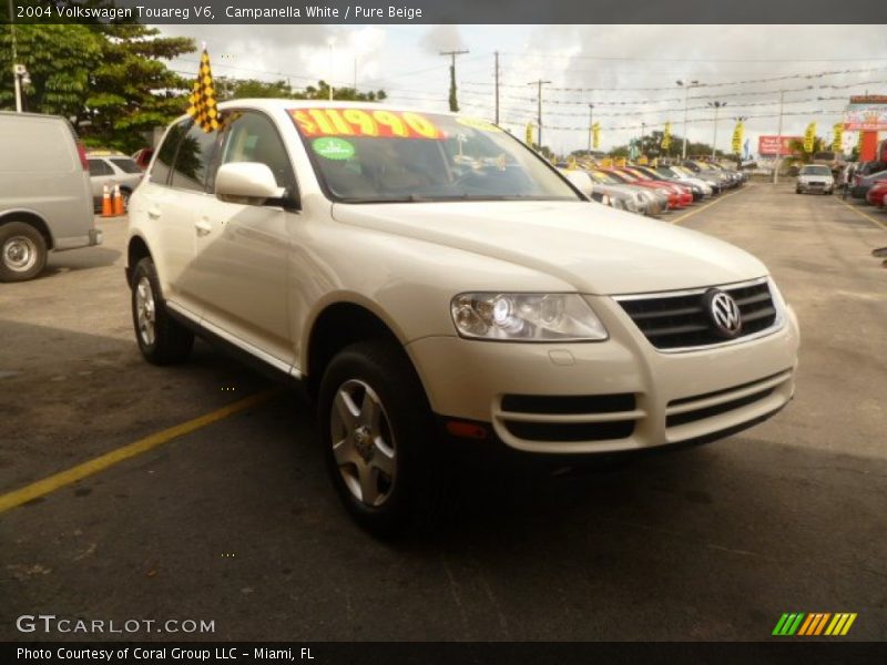 Campanella White / Pure Beige 2004 Volkswagen Touareg V6