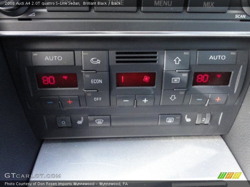 Brilliant Black / Black 2008 Audi A4 2.0T quattro S-Line Sedan