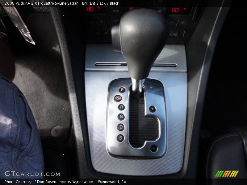 Brilliant Black / Black 2008 Audi A4 2.0T quattro S-Line Sedan