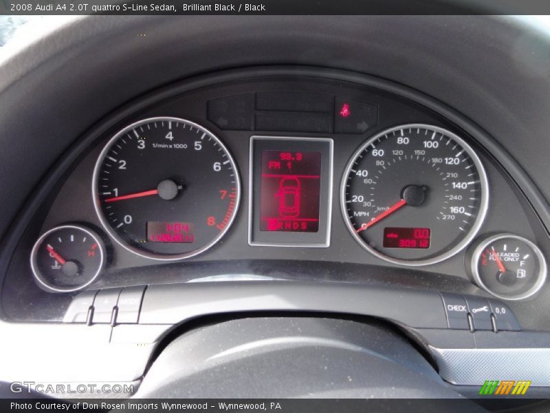 Brilliant Black / Black 2008 Audi A4 2.0T quattro S-Line Sedan