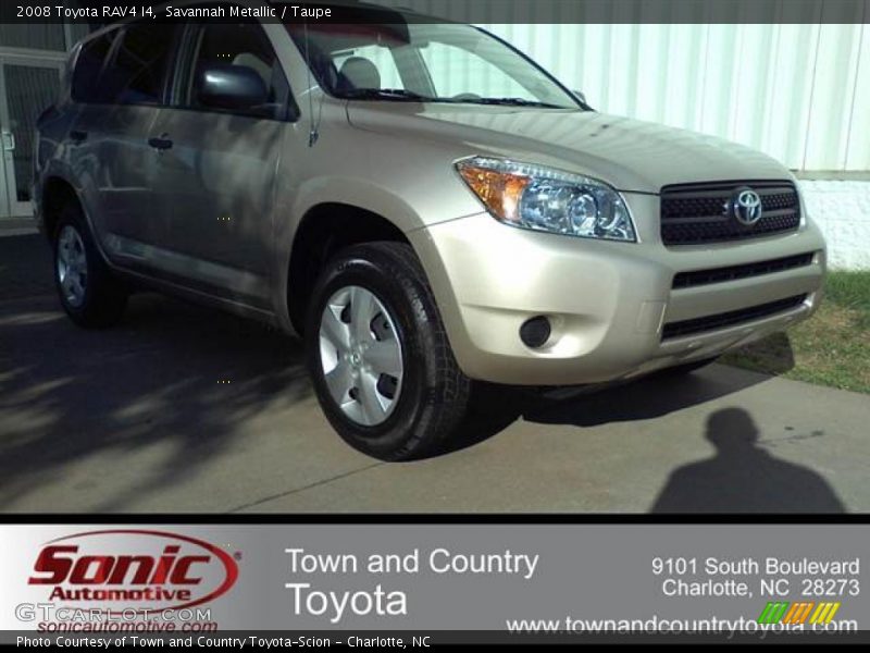 Savannah Metallic / Taupe 2008 Toyota RAV4 I4
