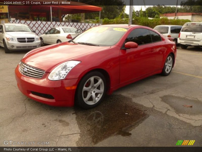 Laser Red / Willow 2004 Infiniti G 35 Coupe