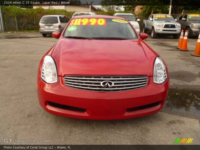 Laser Red / Willow 2004 Infiniti G 35 Coupe