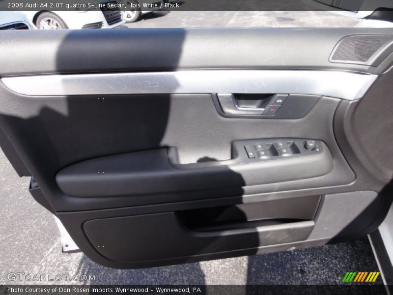 Ibis White / Black 2008 Audi A4 2.0T quattro S-Line Sedan