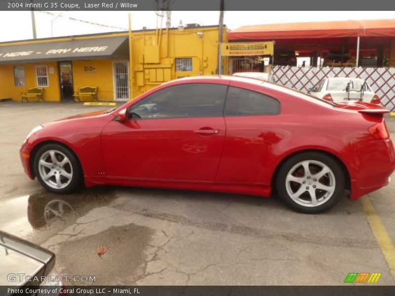 Laser Red / Willow 2004 Infiniti G 35 Coupe