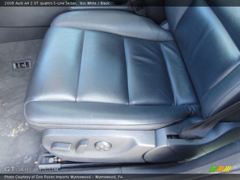 Ibis White / Black 2008 Audi A4 2.0T quattro S-Line Sedan