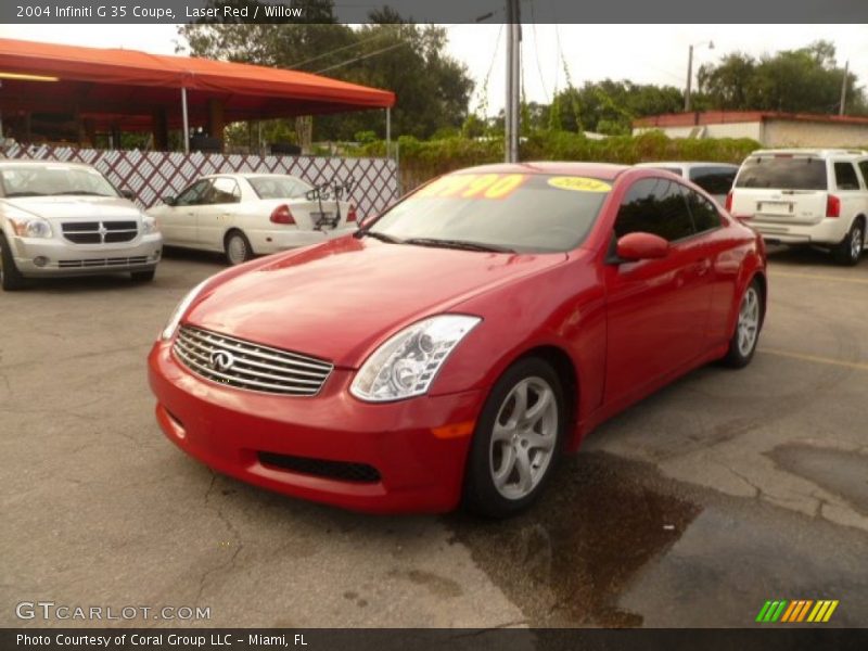 Laser Red / Willow 2004 Infiniti G 35 Coupe