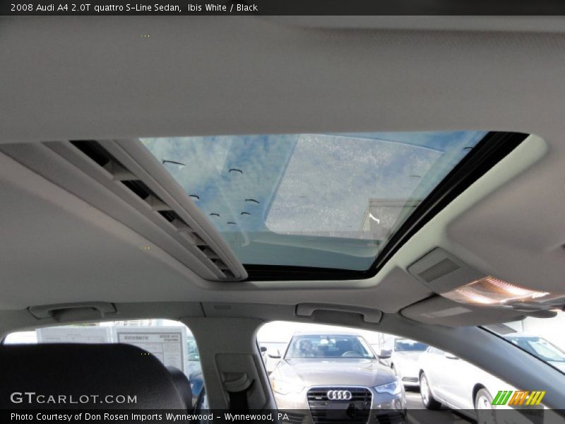 Ibis White / Black 2008 Audi A4 2.0T quattro S-Line Sedan