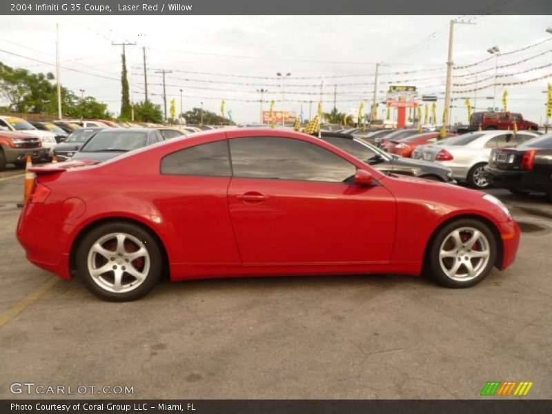 Laser Red / Willow 2004 Infiniti G 35 Coupe