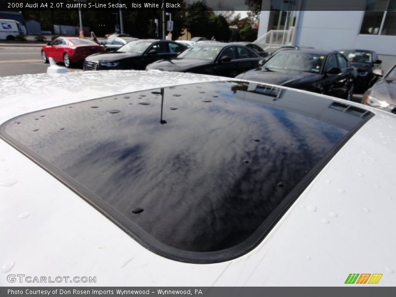 Ibis White / Black 2008 Audi A4 2.0T quattro S-Line Sedan