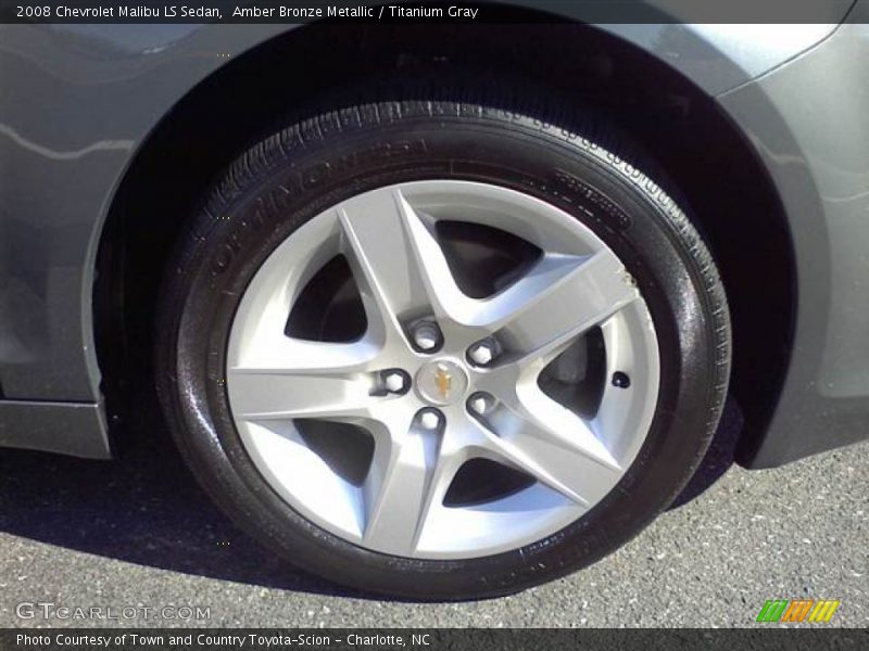 Amber Bronze Metallic / Titanium Gray 2008 Chevrolet Malibu LS Sedan