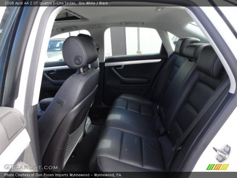 Ibis White / Black 2008 Audi A4 2.0T quattro S-Line Sedan